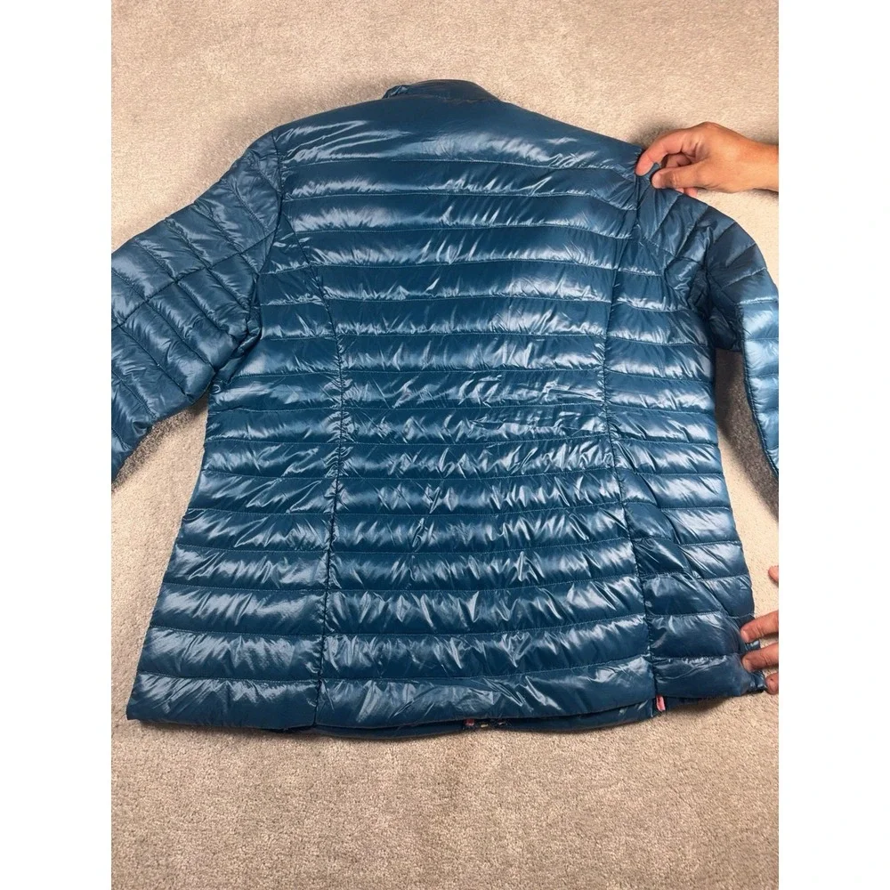 Kate Spade Packable Down Women's Puffer Jacket Xl Blue EUC